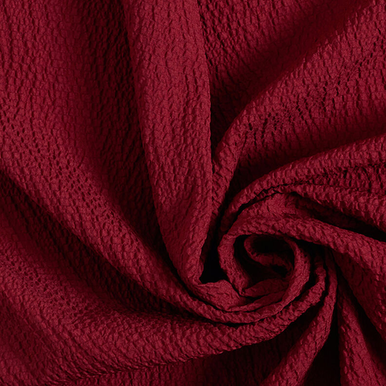 Plain Lightweight Cloque – burgundy,  image number 3