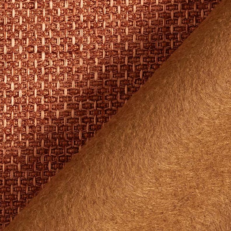 Upholstery Fabric Honeycomb texture – terracotta,  image number 3