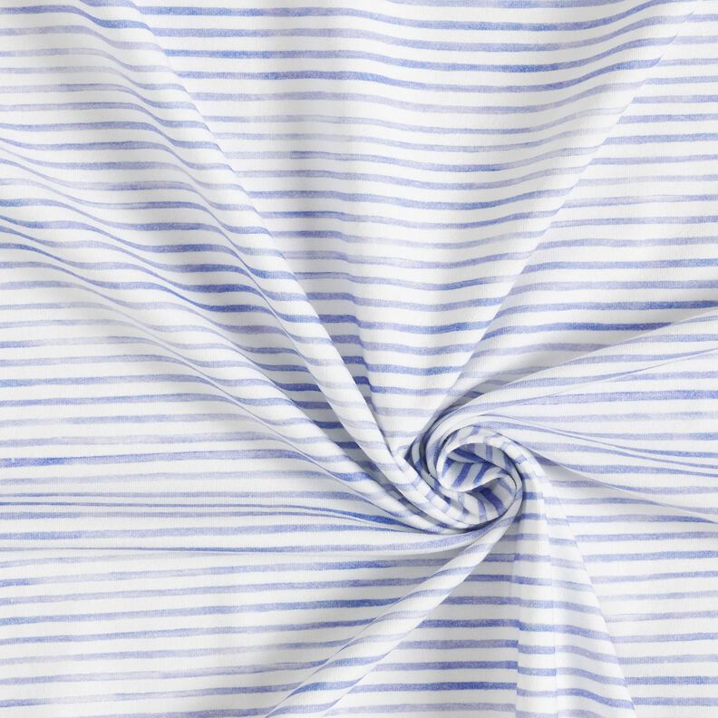 Cotton Jersey watercolour stripes Digital Print – ivory/mauve,  image number 3