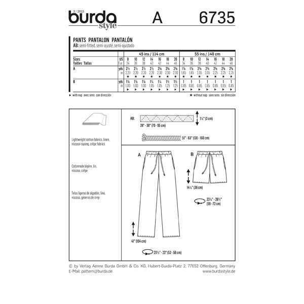 Trousers, Burda 6735,  image number 5