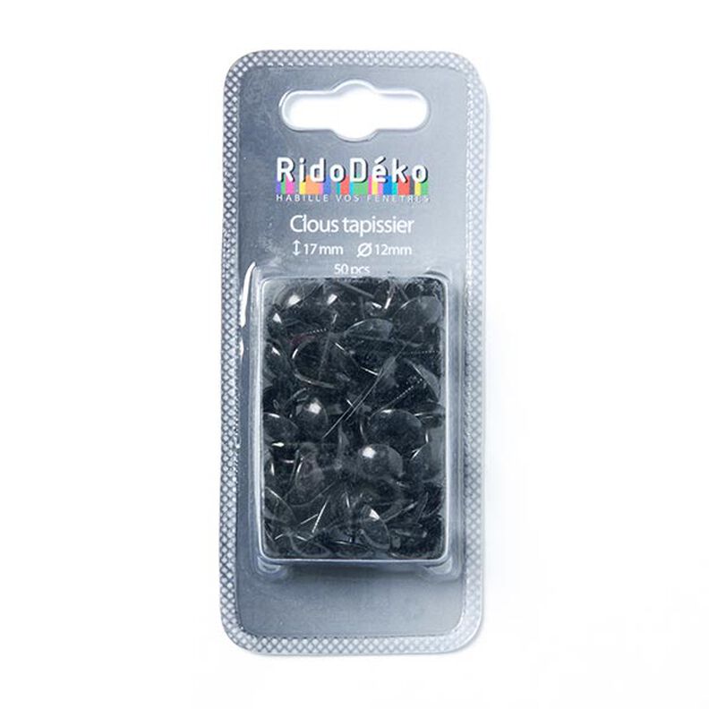 Upholstery Tacks [ 17 mm | 50 Stk.] - black,  image number 1