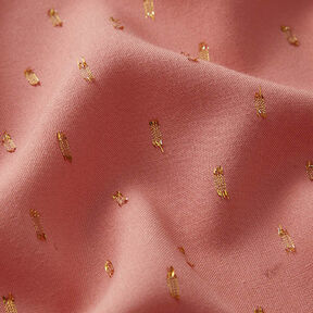 Glitter droplets viscose fabric – dusky pink, 