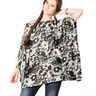 Flowers cotton voile – black brown/natural,  thumbnail number 5