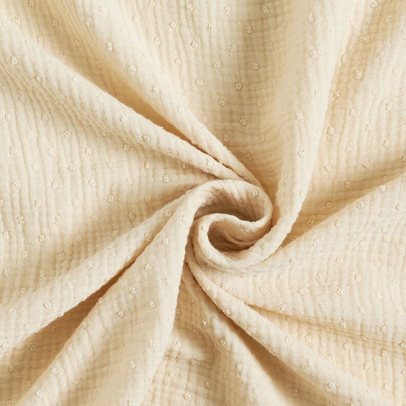 Double Gauze/Muslin dobby – natural,  image number 3