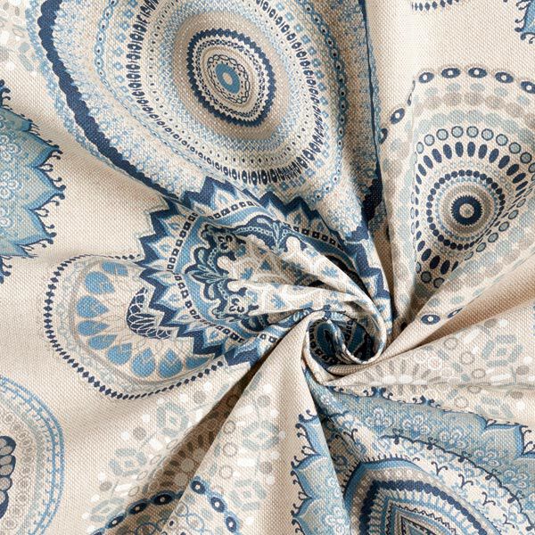 Half Panama Decor Fabric Mandala – blue,  image number 3