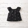 Double Gauze/Muslin Embroidered Rainbows – black,  thumbnail number 5