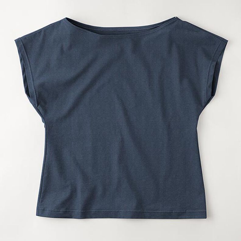 Medium Cotton Jersey Plain – midnight blue,  image number 8