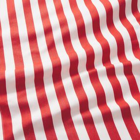 Outdoor Deckchair fabric Longitudinal stripes 44 cm – fire red/white, 