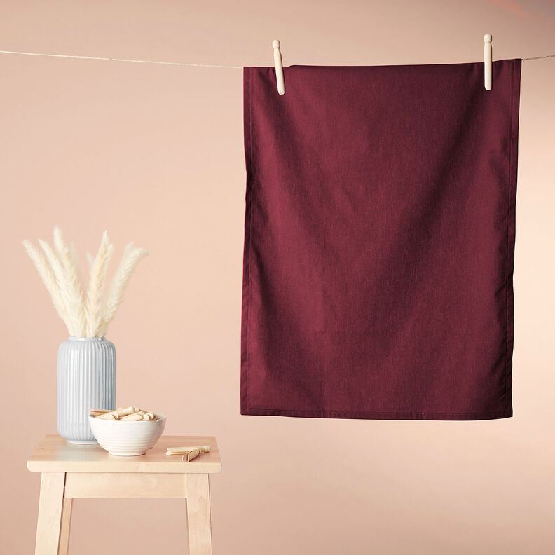 Cotton Cretonne Plain – burgundy,  image number 8