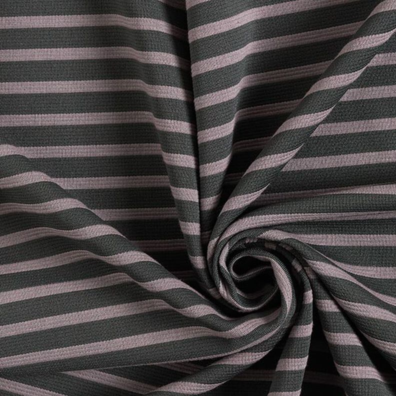 Stripes Jacquard Jersey – mauve grey/anthracite,  image number 3