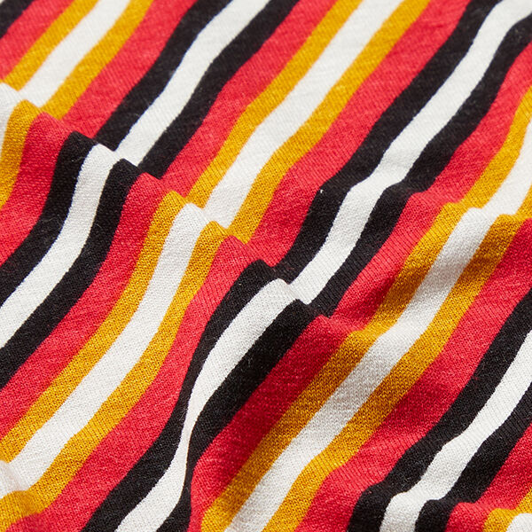 Diagonal Stripes Viscose Jersey – white,  image number 2