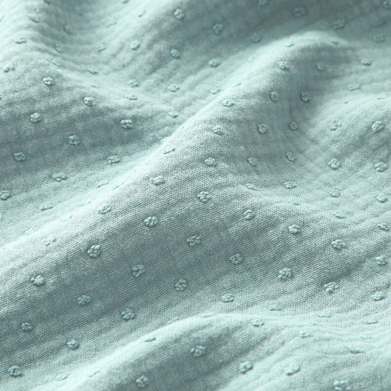 Double Gauze/Muslin dobby – mint,  image number 2