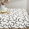 Decor Fabric Half Panama Abstract Arches – ivory/black,  thumbnail number 6