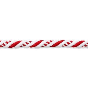 Cord Nautical [8mm] – white/red, 