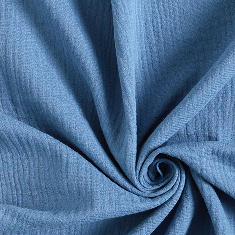 Double Gauze/Muslin – steel blue,  image number 1