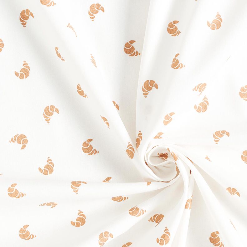 Cotton Poplin croissant – ivory,  image number 3