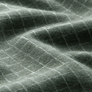 Jacquard knit brushed grid check – grey, 