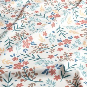 Swimsuit Fabric UPF50 flower tendrils – offwhite/rose gold, 