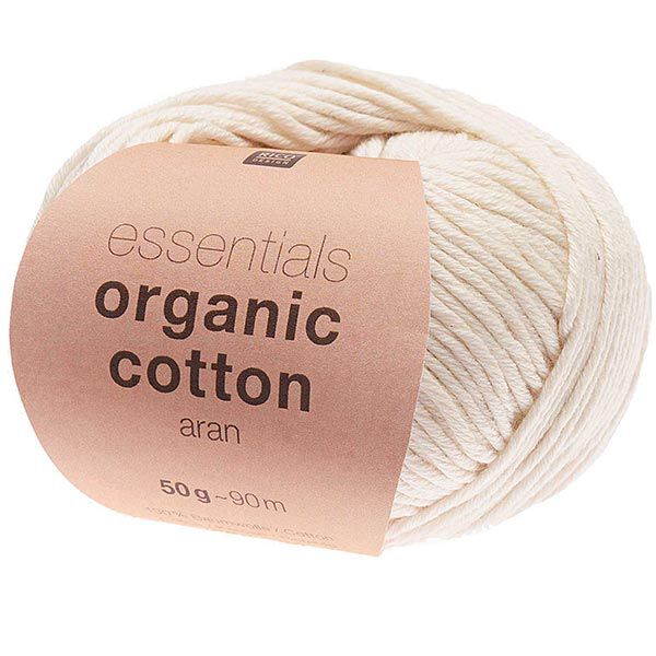 Essentials Organic Cotton aran, 50g | Rico Design (002),  image number 1