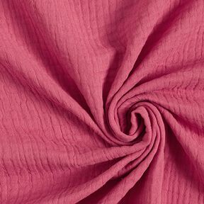 GOTS Triple-Layer Cotton Muslin – berry, 