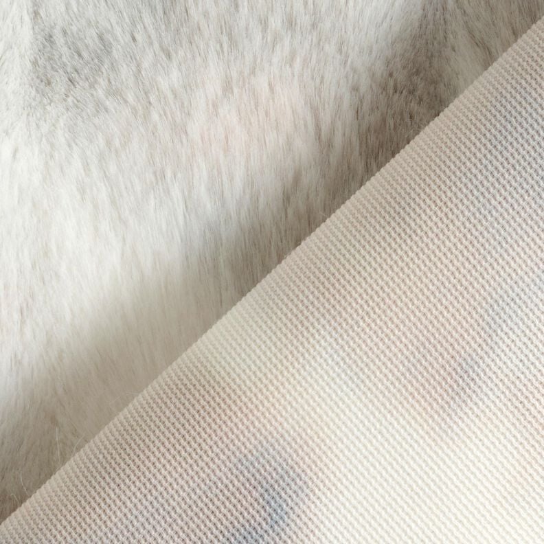 Faux Fur Long hair with colour gradient &ndash; silver grey,  image number 4