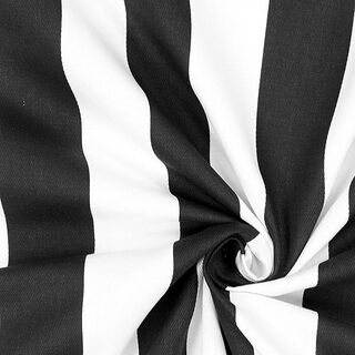 Stripes Cotton Twill 3 – black/white, 