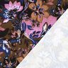 French Terry Painted Flowers Digital Print – indigo/chestnut,  thumbnail number 4