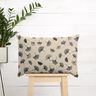 Half Panama Decor Fabric Ginkgo Leaves – grey/natural,  thumbnail number 7