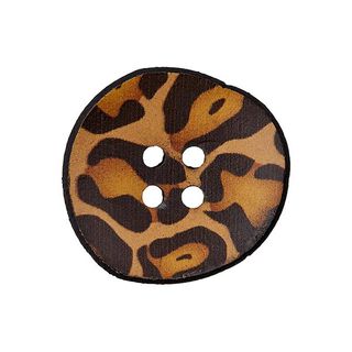 Recycled 4-Hole Leather Button, 