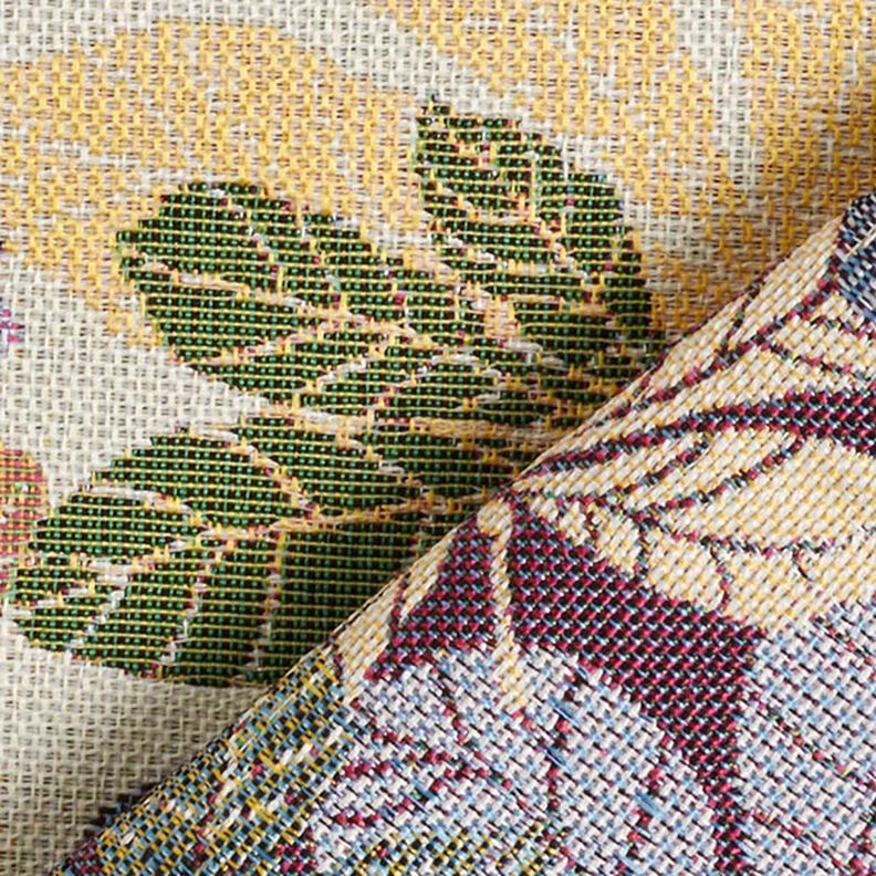 Jacquard Gobelin Leaves – offwhite, image number 4
