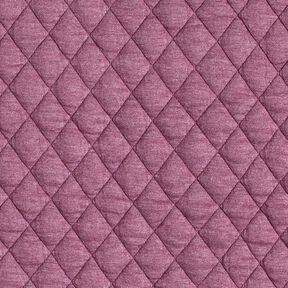 Quilted jersey diamonds – grape, 