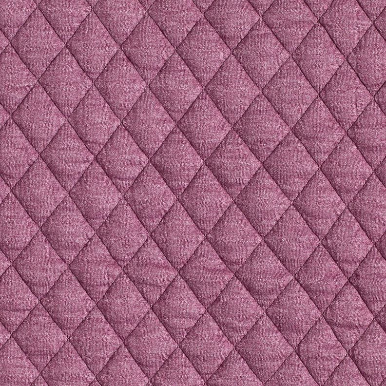 Quilted jersey diamonds – grape,  image number 1