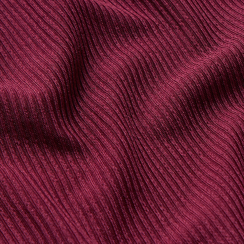 Plain Ribbed Jersey – burgundy,  image number 2