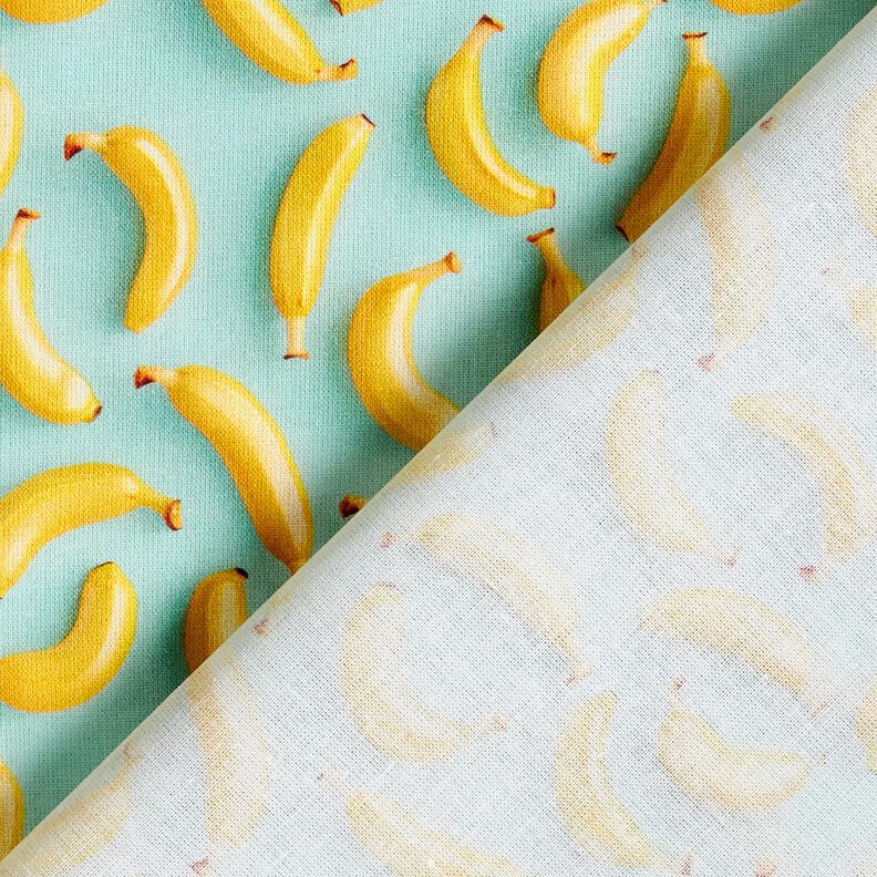 Cotton Poplin Bananas – eucalyptus/sunglow, image number 4
