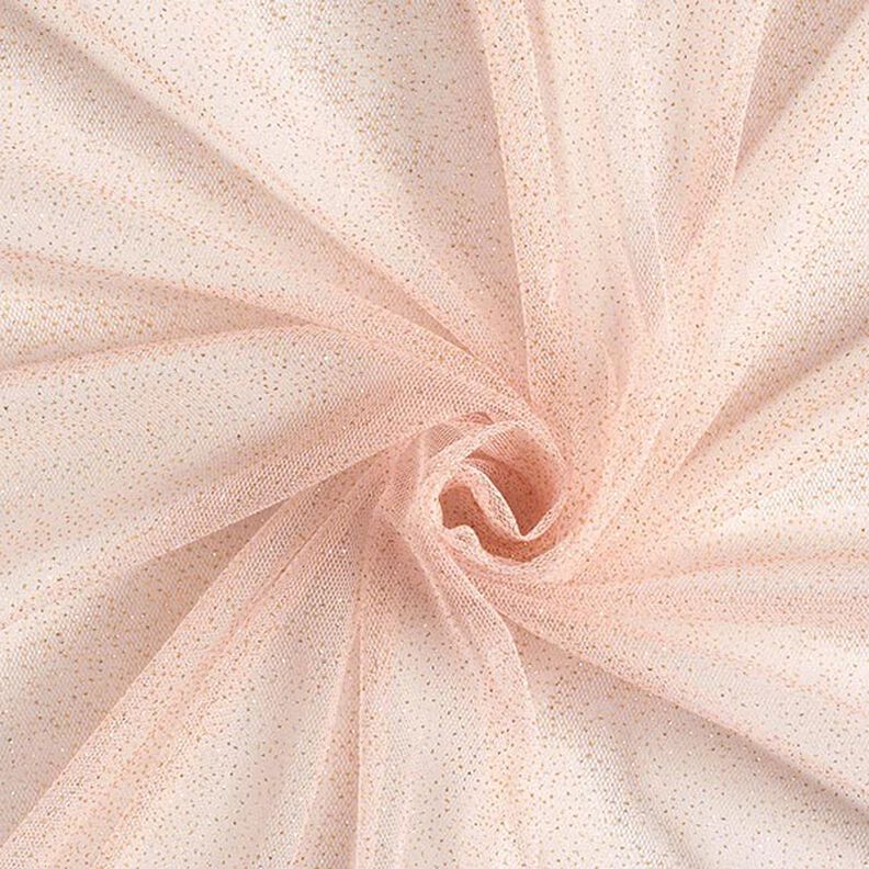 Royal Glitter Tulle – light pink/gold,  image number 1