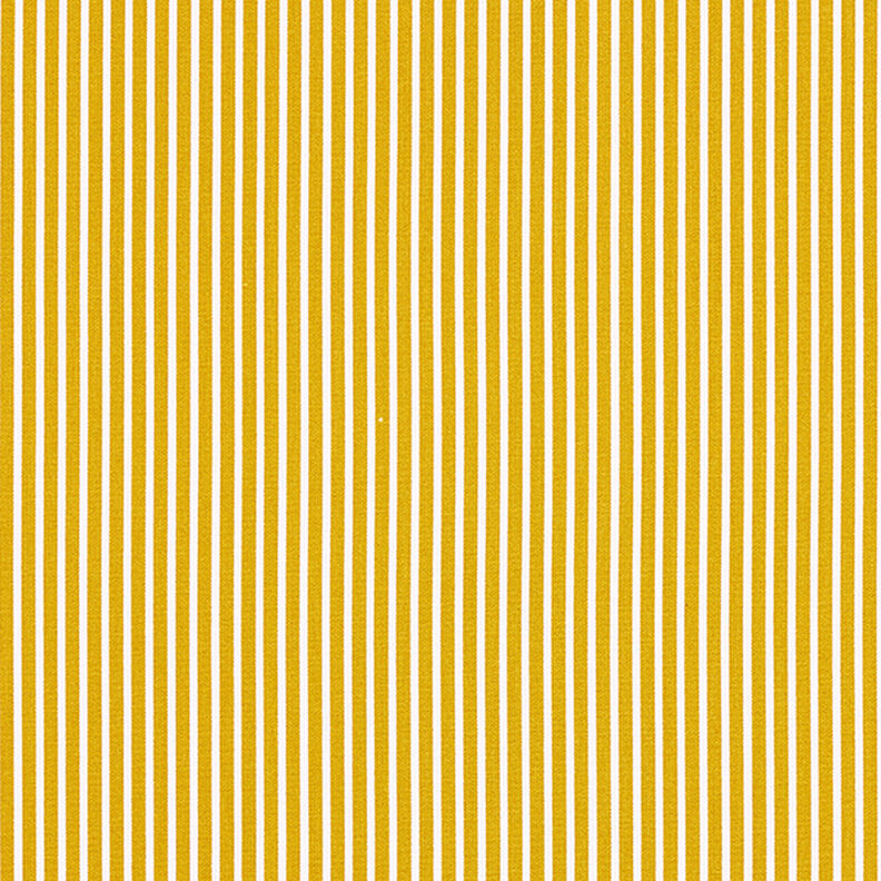 Cotton Poplin Stripes – mustard/white,  image number 1