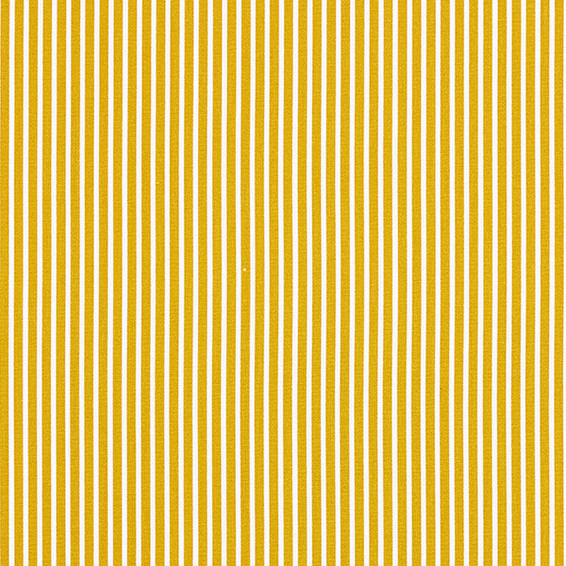 Cotton Poplin Stripes – mustard/white, image number 1