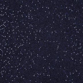 Knit Bouclé Sequins Plain | Poppy Fabrics – midnight blue, 