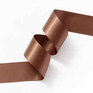 Satin Ribbon [25 mm] – medium brown, 