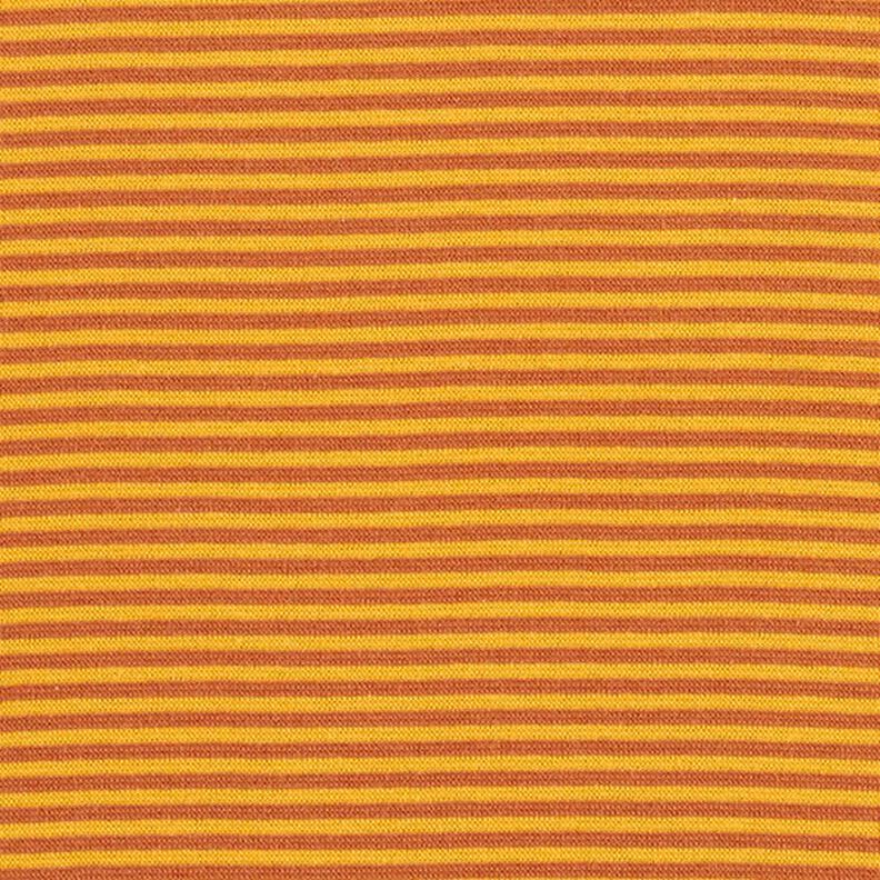 Tubular ribbing for cuffs narrow rings – terracotta/yellow,  image number 1