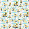 Cotton Poplin Minions Licensed Fabric | Universal Studios – white/light turquoise,  thumbnail number 1