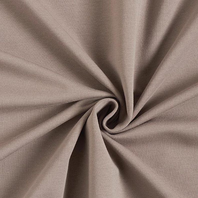 Light French Terry Plain – taupe,  image number 1