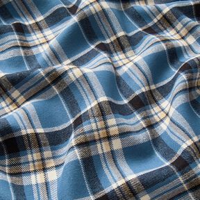 Cotton Flannel checked – denim blue/black, 