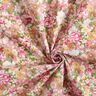Cotton Poplin romantic flowers – pink/beige,  thumbnail number 3