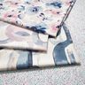 Decor Fabric Half Panama large watercolour flowers – white/pastel violet,  thumbnail number 5