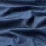 Cotton Poplin Foil Print Silver speckles – midnight blue/metallic silver,  thumbnail number 2