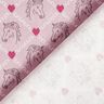 Cotton Cretonne Horses and hearts, pink – pink,  thumbnail number 4