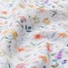Double Gauze/Muslin Watercolour Floral Meadow Digital Print | Poppy Fabrics – white,  thumbnail number 2
