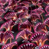 Decor Fabric Canvas Floral Fans – black/pink,  thumbnail number 2
