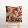 Decor Fabric Tapestry Fabric abstract semicircles – terracotta/green,  thumbnail number 7